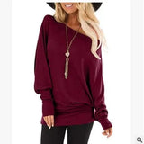 long-sleeved T-shirt autumn new solid color