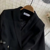 Jacket Dress Waist Lotus Leaf Edge Long High-End Ol Commuter Airfield Autumn Dress Two-Piece Set 8040-Outfit