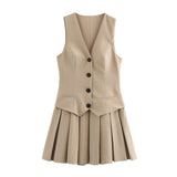Homemade New Women's Classic Wide-Rendered Vest Dress