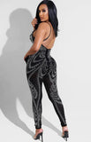 Party Beaded Halter Bodycon