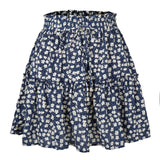 Floral Print Short Skirts Women 2022 New Fashion Casual Plus Size High Waist Skirt Female Boho Beach Sexy Mini