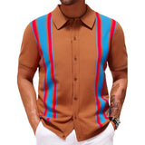 Men's New Summer Knitted Shirt Colling Commercial POLO Shirt Men's
