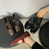 Temperament Ballet Mary Jane Women's Shoes 2025 Spring And Autumn Casual Small Leather