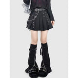 And Summer New Korean Version Of The College Wind Mesh Splicing Skirt Half-Bred Mid-Long A-Skirt