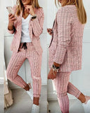 New Lattice Casual Suit Suit Suit Suit Women's