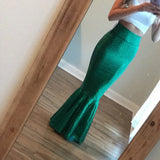 Fashionable Sexy Mermaid High-Waisted Fish Tail Half-Length Dress Is Specially Designed For Wi.-Outfit