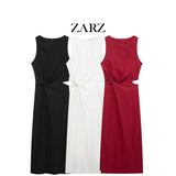 Homemade New Women's Clothing Classic Opening Design Fan Flute Dress