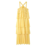 Women's Summer Three-Dimensional Flower Decoration Chiffon Sling