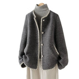 Industry Small Fragrant Wind Hair Coat Woman 2025 Winter New High-End Short Coat