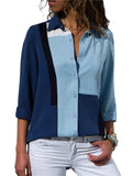 New Fashion Print Women Blouses Long Sleeve Turn-down Collar Chiffon Blouse Shirt Casual Tops Plus Size Elegant Work