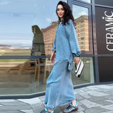 2025 New Women's Loose Casual Comfortable Denim Dress