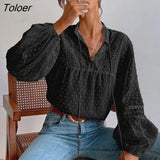Sleeve Vintage Women Blouse Lace-up Tops Female Elegant Female Shirts Loose Chiffon Lace Blouses Blusas Autumn New