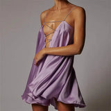 With Deep V-Neck-Loose Sling-Type Loose
