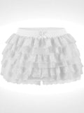 Anti-Permeable Multi-Layer Cake Stacked Short Skirt Hot Trousers Hot Girl Sexy Fashion Lace Skirt Sexy