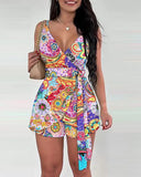 Spring/Summer Women's Temuv Tie Belt Shorts Fashion Casual