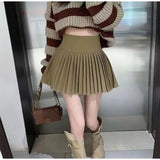 Man Sweet 100 Folded White Half-Dress Dress 2025 New High-Rise Thin A Anti-Walking Large