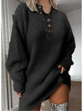 Fashion Women Autumn Sweater Long Sleeve V-Neck Jumper Knitted Pullovers Solid Elegant Korean Style Sexy Lace Up Sweater