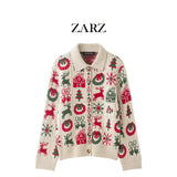 Homemade New Women's Classic Gold Collar Knitting Top