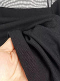 Toloer Show Thin Temperament Mesh Hollow Out Black Bottom Shirt Women's New Slim Half High Collar With Long-Sleeved