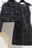 Long Sleeve Single Breasted Jacket Coat Elegant Fashion Casual Sleeveless Slim Dresses Vintage Sweet Street Fashion