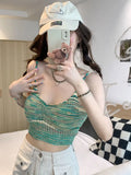 Girls Sling Women's Summer New Pure Desired Sexous Breast Color With Heart High-Rise Sleeveless