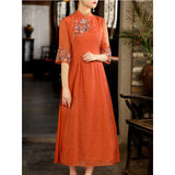 2023 New Spring, Summer, Tang Dynasty Dress, Chinese Style Women's Dress, Chinese Style, Chinese Style Tea Dress, Vintage Dress-Outfit