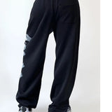 Winter Trend Casual Sweatpants H-Pham Draw Rope Trousers Jazz Dance Dance Printed