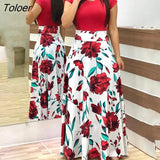 New Fashion Tunic Maxi Dress 2018 Summer Long Dress Floral Print Boho Beach Dress Women Party Dress Vestidos de