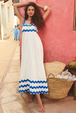 Toloer Southeast Asia New Small Flower Wave Sling Skirt High-End Temperament A-Line