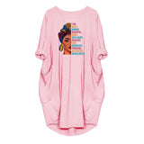 Burst Casing Round-Neck Printing Bag Loose Large Size Women's Knitted
