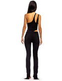One Shoulder Irregular Top and Pants 2 Piece