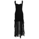 Spring 2024 New Women's Sexy Babes Sling With Chest Open Fork And Hips Long