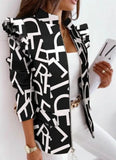 Print Zip Up Regular
