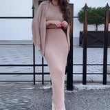 Fashion Explosion In The Autumn Of 2025 Languily Knitted Dress Suit