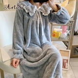 Cute Heart Fur Suit Set Home Wear Dresses Outfits Women Winter Warm Fur Cute Kwaiit Dress Party Night Female