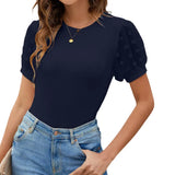 Women Elegant Clothes Crop Tops Summer 2023 T-shirts Kawaii Vintage Office Ladies Short Sleeve Tees Young Girls Streetwear-Outfit