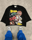 T-Shirt Five-Sleeved Loose Hip-Hop Top Tide Brand