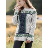 2025 3D Digital Print Round-Neck Sweater Knitted
