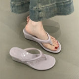 Summer With Skirt Leopard-Print Cool Drag High Heel Sandals Temperament Heel Clipper Flip Flip Flip Slippers Women Shoes