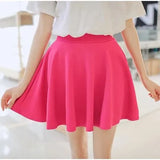 New Summer Women's Style Korean Skirts Fashion Sexy Girl Mini Elastic Pleated Skirt for Female JYF