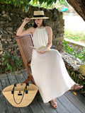 Xixi 13 Lines 2025 Spring And Summer New French Retro Round-Neck Temperament Sleeveless Dress