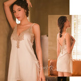 Sexy Lady Sling Lace Lace Lace Pyjamas Small Flower Set Embroidered Lace Skirt Lingerie