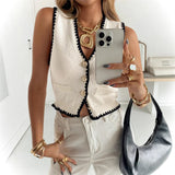 And Winter New Solid Color V-Neck Repair With Plush Short Lady