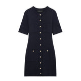 Homemade New Women's Classic Knitted Mini Dress