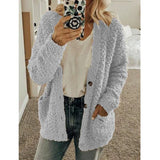Wish 2025 Autumn And Winter Explosion Women's Fashion Casual Sweater Coat Size