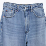 Homemade New Women's Wears Claw Decorations Easier Mid-Rise Jeans