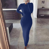 Dress Black Long Sleeve Plus Size Clothing Autumn Winter Fashion Twist Knitted Jumper Sweater Dresses For Women Casual
