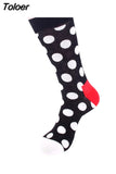 Classic Colorful Dot Printed Happy Socks Men Casual Combed Cotton Harajuku Socks Funny Crew Socks For