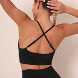 Sportwear Sports Set Seamless Gym Set Crop Top Bra Elastic High Waist Booty Pant Workout Outfit Fitness Set Gym