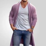 Men's Spring And Autumn Thin Knits Men's Loose Long Wool Coat